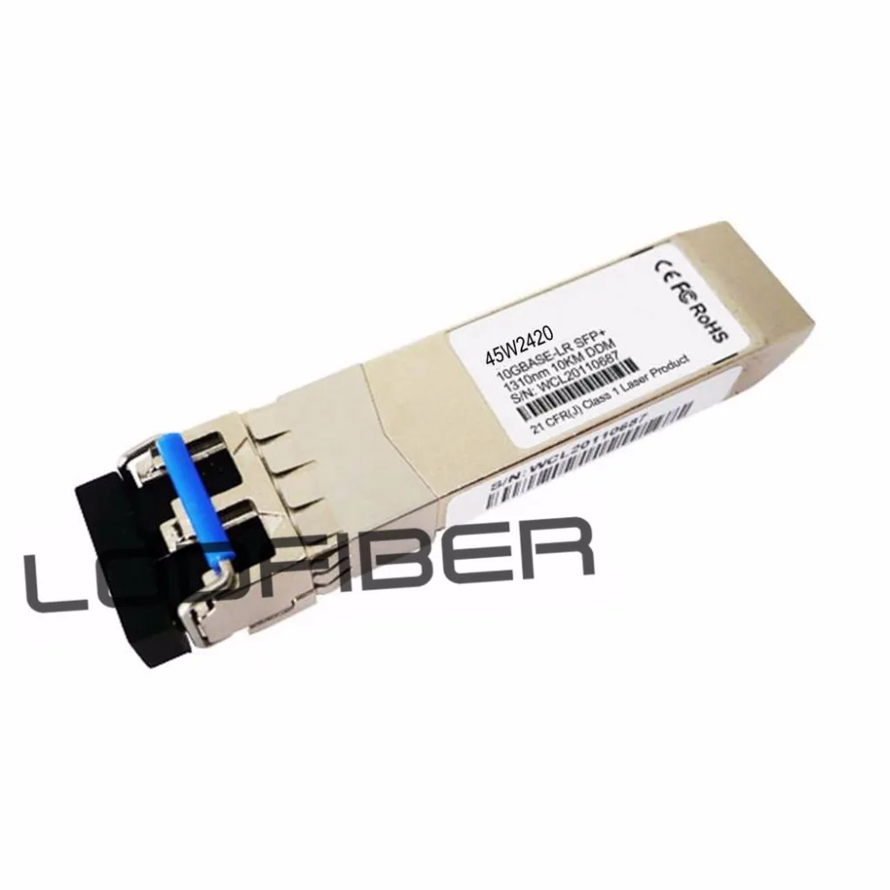 

IBM 45W2420 Compatible 10GBASE-LR SFP+ 1310nm 10km DOM Transceiver