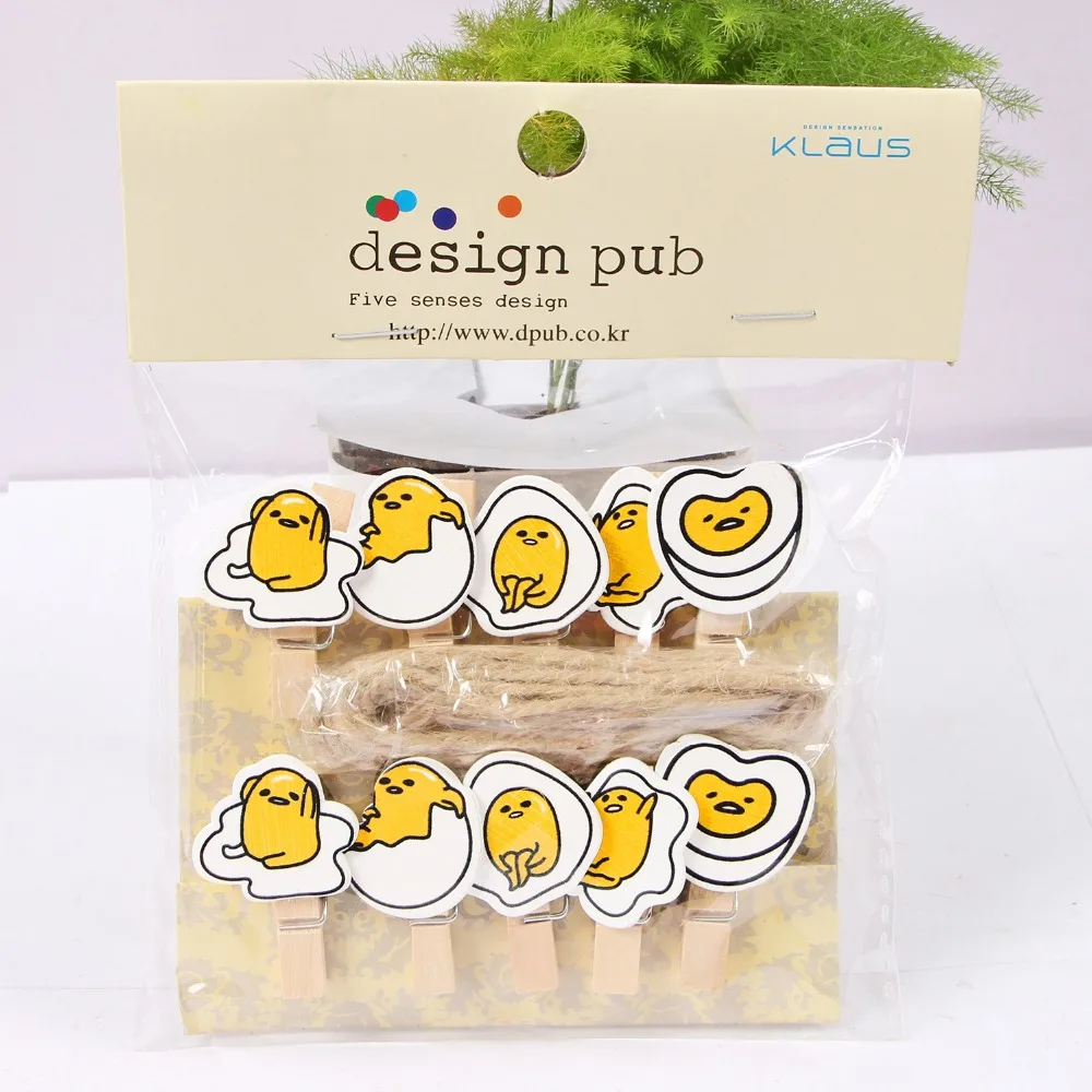 Mini Cute Wooden Clips With Hemp Rope For Photo Wedding Para Papel DIY Clothes Paper Peg Clothespin Craft Decoration Clips Pegs