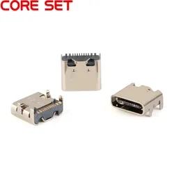 Conector hembra Micro USB-3.1 SMD 16P tipo c, DIP4 conector hembra, interfaz de transmisión Hd para teléfonos inteligentes, enchufe de carga final, 10 Uds.