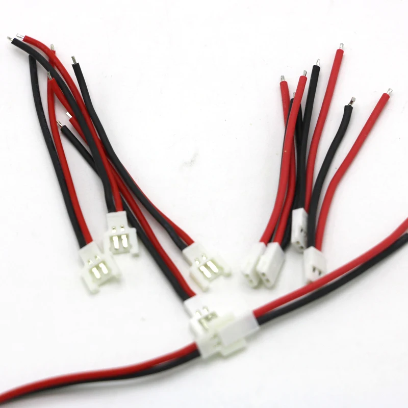 10pcs/lot Battery Cable Male Female For SYMA X5C X5SW Hubsan X4 H107 H107C/D H37 H8 Rc Helicopter (5 Pair)