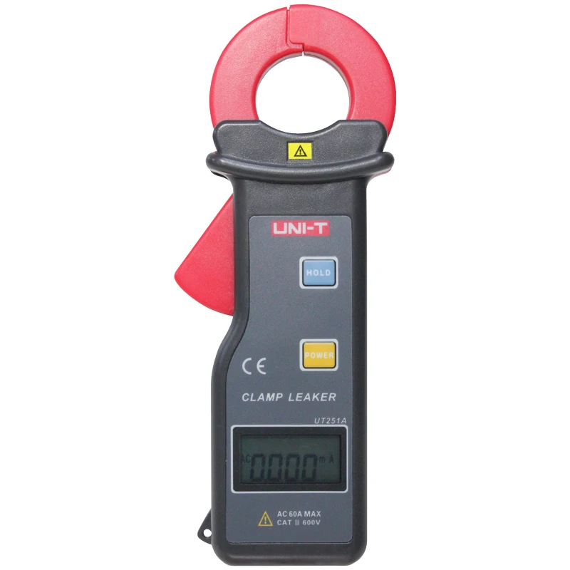 Imagem -03 - Uni-t-high Sensitivity Leakage Current Clamp Meter Rs232 Transmissão de Dados e Armazenamento de Dados Desligamento Automático Ut251a Ut251c