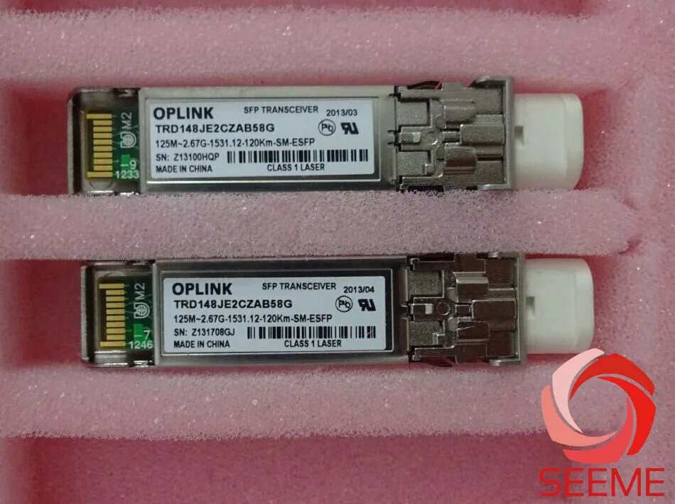 

Oplink TRD148JE2CZAB58G, 125M-2.67G-1531.12NM-120KM- DWDM SFP