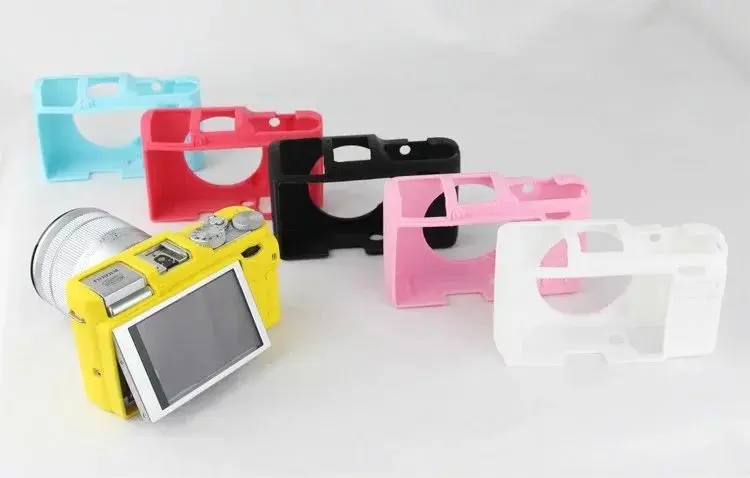 ซอฟท์ยางซิลิโคนกรณีที่กล้องวิดีโอกระเป๋าซิลิโคนสำหรับฟูจิFujifilm XA1 XA2 XM1 XA-1 XA-2 XM-1ผิวถุงระบบMirrorless