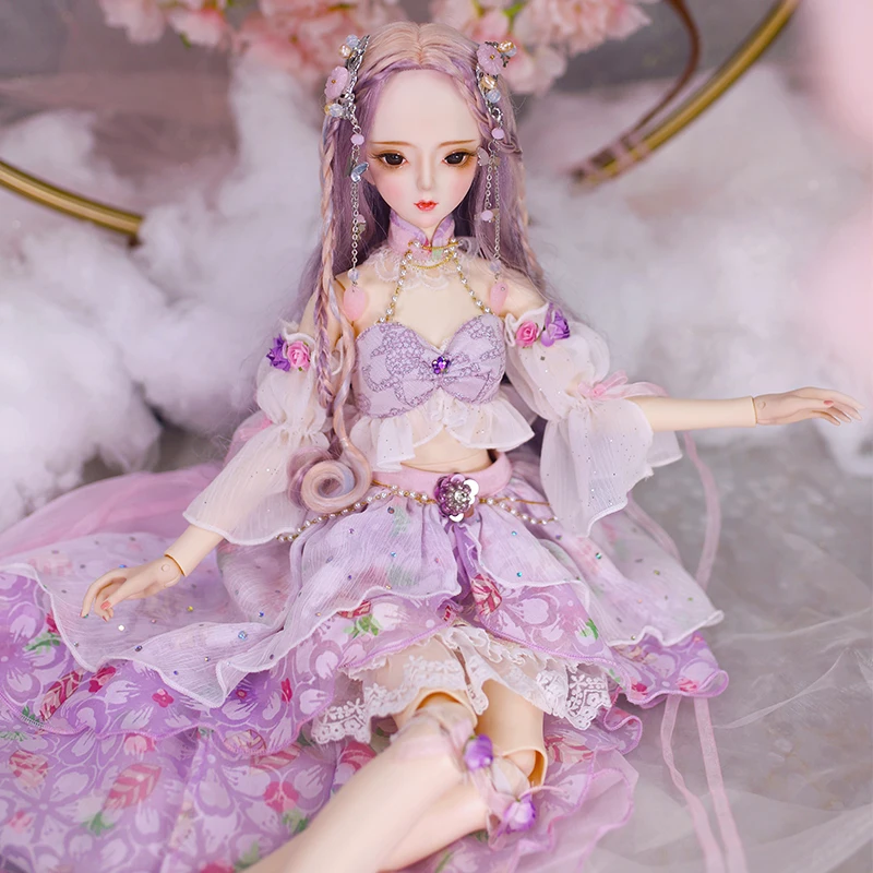 Dream Fairy DBS Doll 1/3 BJD Mechanical Joint Body With Makeup Including Hair Eyes Clothes 62cm Height Girls