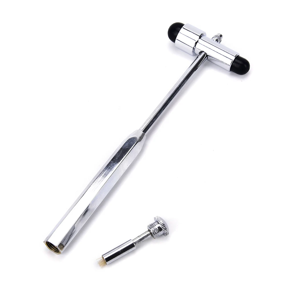 1PC Multifunction Neurological Reflex Hammer Percussor with brush and pin promotional diagnostic hammer leg back Massage