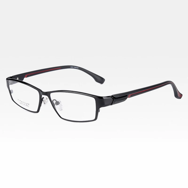 Reven Jate EJ267 Fashion Men Eyeglasses Frame Ultra Light-Weighted Flexible IP Electronic Plating Metal Material Rim Glasses