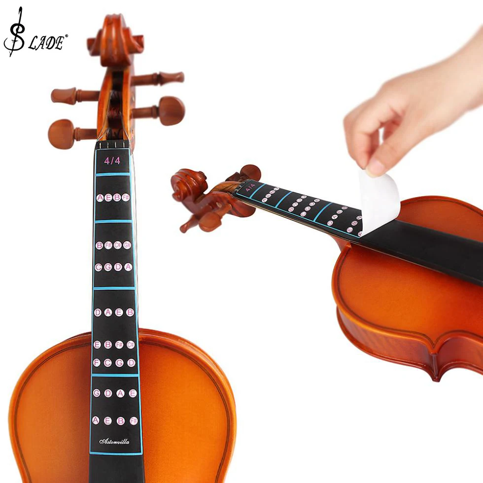 Slade 4/4 Violin Intonation Sticker Fretboard Note Label Fingering Chart Practice Beginner music Violin Parts Accessories