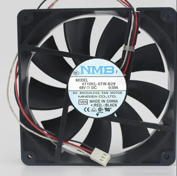 Nmb 48 48v 0.09a 120*120*25mm ventilador de refrigeração de 3 linhas