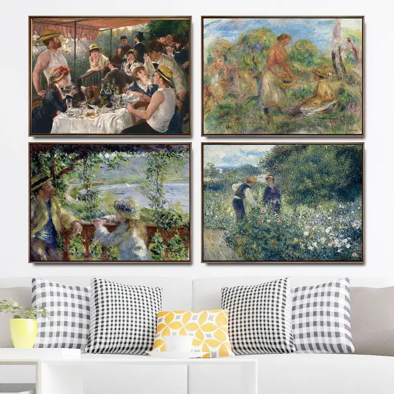 Home Decoration Art Wall Pictures Fro Living Room Poster Print Canvas Paintings French Pierre-Auguste Renoir 9