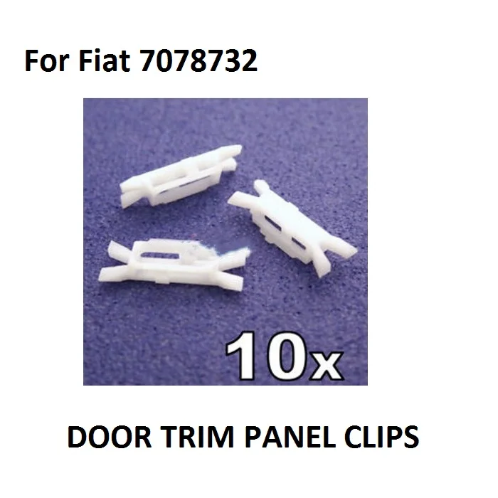 x10 For Fiat Strada & Palio Door Seal Clips- Fasteners for Rubber Gasket 7078732 New