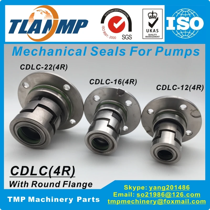 CDLC-12 (4R) CDLC-16 (4R) CDLC-22 (4R) Cartucho TLANMP Selos Mecânicos Com Flange Redonda de 4 Furos para Bombas CNP CDL / CDLF