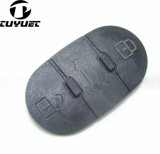 

3 Buttons Remote key pad for Audi A1 A3 A5 A7 Q5 Q7 Replacement Rubber Button Pads