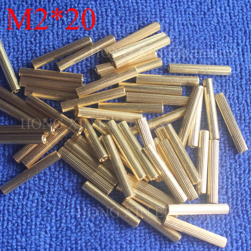 M2*20 1Pcs Brass Spacer Standoff 20mm Female To Female Standoffs column cylindrical High Quality 1 piece sale