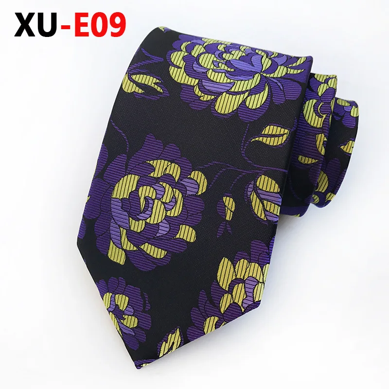 Brown Beige Floral Ties Silk Handmade Wedding Fashion Classic Brand Men\'s Accessories Necktie