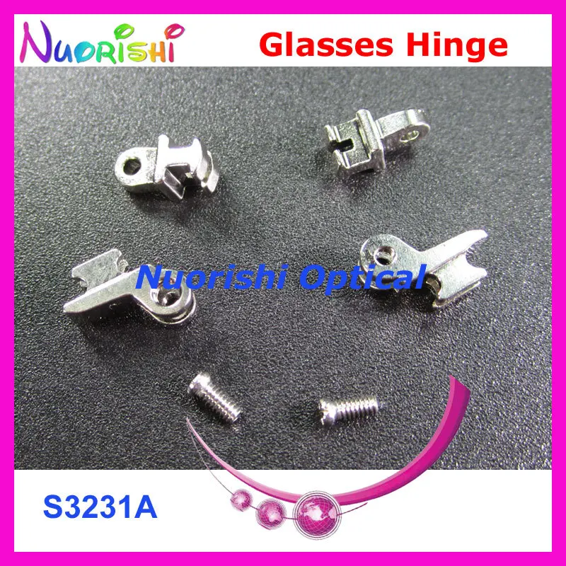 50sets or 100pcs Quality Glasses Eyewear Spectacle Eyeglasses Eyewear Hinge Screws S3231A S3231B Free Shipping