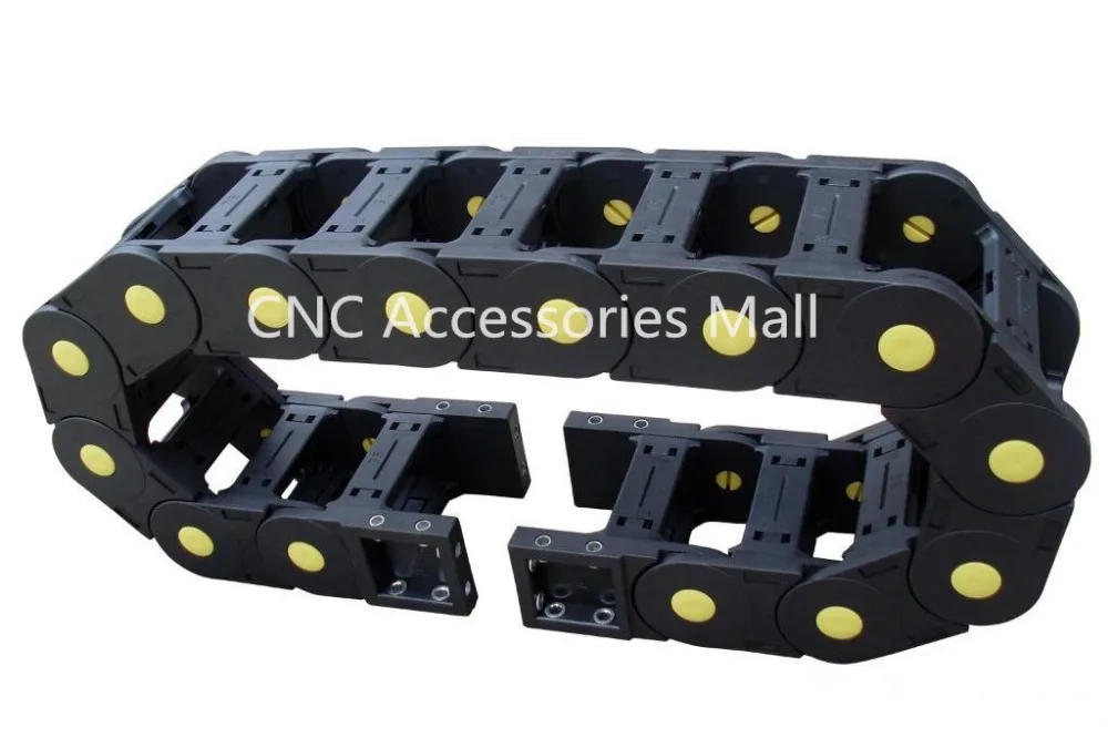 

1 meter 45*50/45*60/45*75/45*90 Towline Enhanced Bridge-type Drag Chain with End Connectors for CNC Router Machine Tools