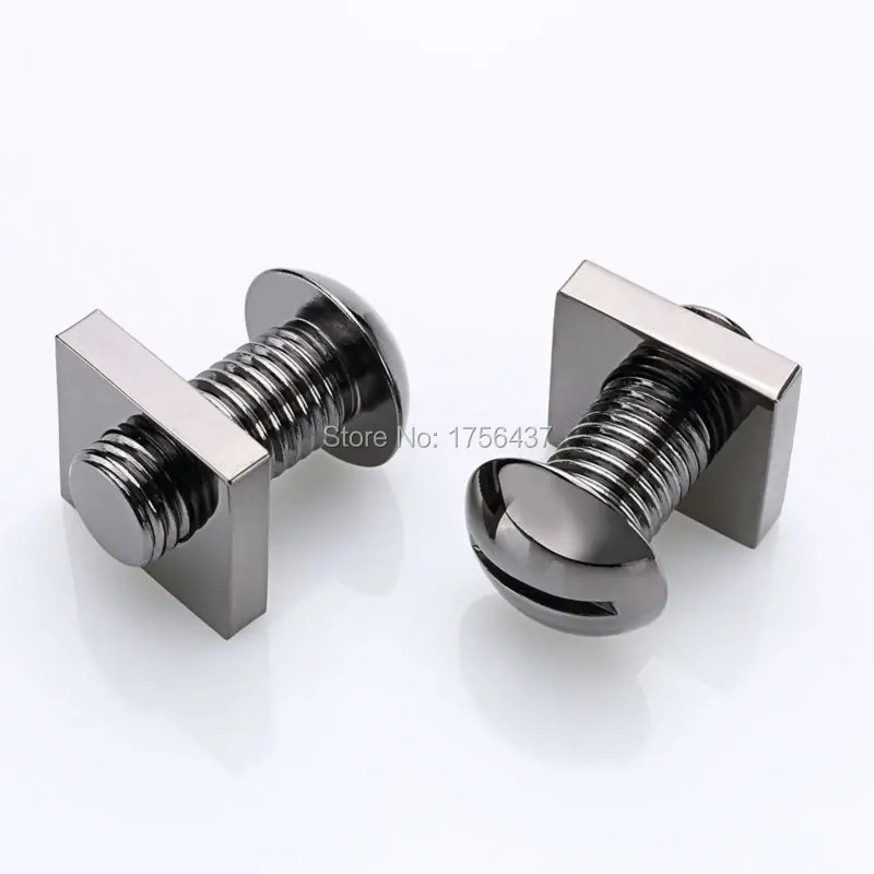 2025 New Metal Nut Cufflinks for men Lepton Black Gun Plated novelty Cool Screw Men's Dress Suit Shirt Tie Clips&Cuff Links
