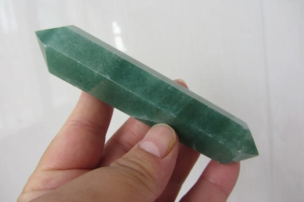 

BEST!!! NATURAL GREEN Aventurine Jade CRYSTAL POINT HEALING 4"-5"