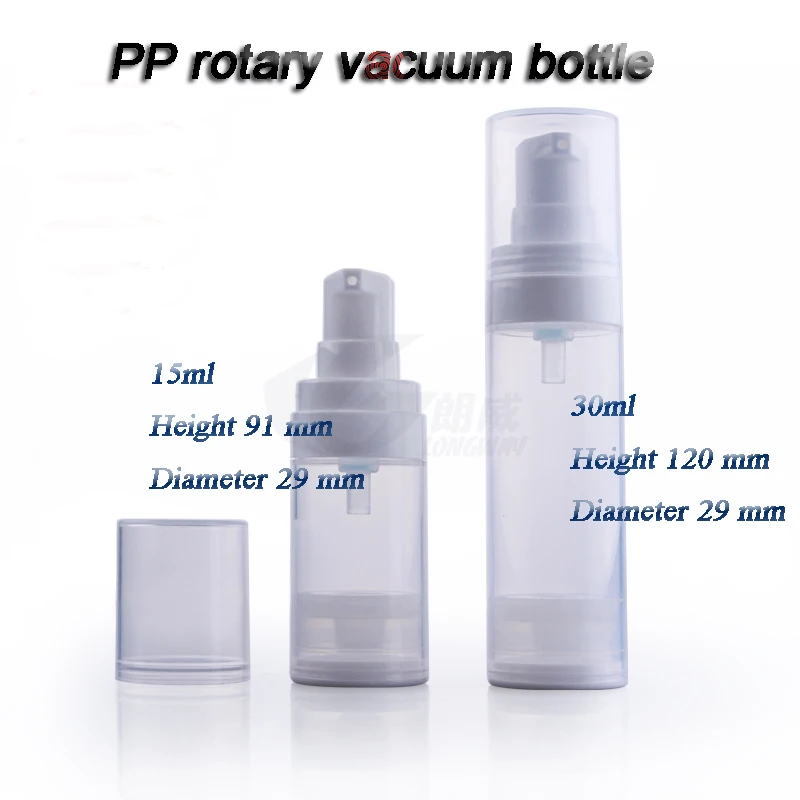 

50pcs/lot capacity 30ml Factory direct PP rotary vacuum bottles, Essence vacuum points bottling, Essence bottle