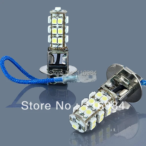 2PCS X White  H3 25 SMD 1.75W 1210 DC12V Auto LED Driving Fog Light Bulbs