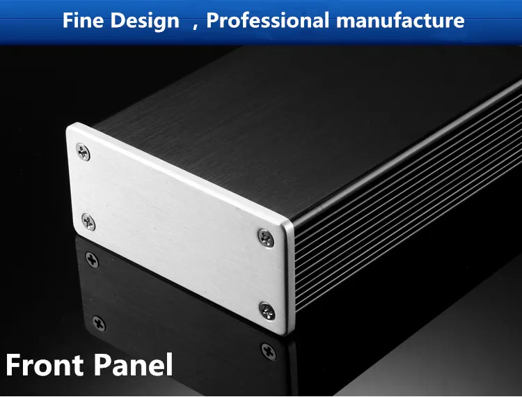 Алюминиевый корпус усилителя корпуса измерительного корпуса усилителя/корпус/коробка DIY (66*27*100 мм)