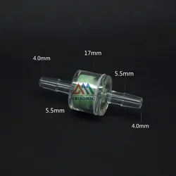 4mm Clear Filter Straight Connector for Fish/Pond/Car water/Air/Syphon Material GPPS