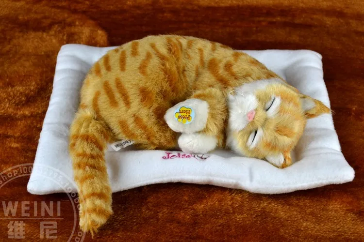 creative toy large 30 cm Electric breathing cat,sleepy cat birthday gift a1945