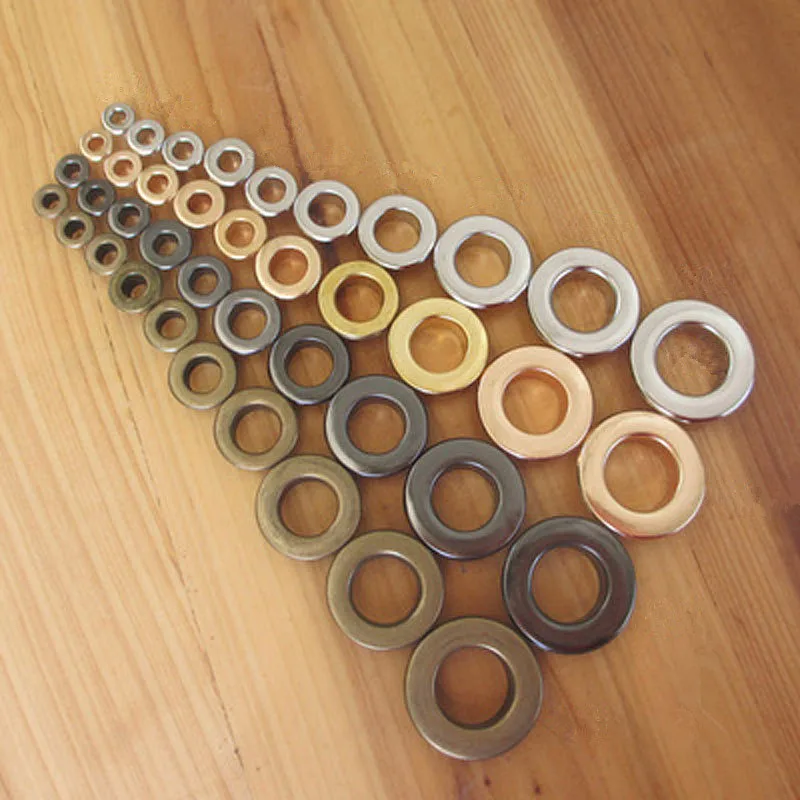 XUNZHE DIY materials 3.5mm 50pcs grommets. rivets. but. buttonholes. multicolored buckle. laces eye metal hole eyelet tool