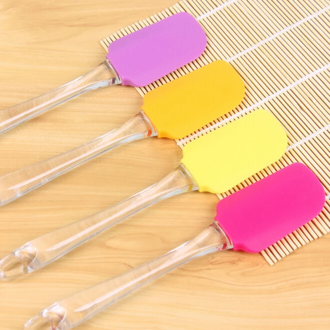 Free Shipping 1Pc Kitchen Silicone Cake Spatula Mixing Scraper Brush Butter Utensil Tool ss674