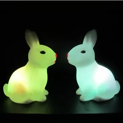 Unisex Movie & Tv Plastic New Peculiar Commodity, Colorful Moon Rabbit Small Light Led Seven Lights 2021