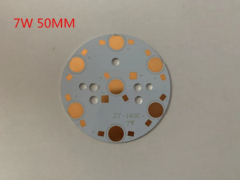 10PCS LED PCB Chip beads 1W 3W 5W 7W 9W 12W 15W 18W High Power Heat Sink Aluminum 23MM 32MM 78MM 90MM 100M Base Plate Downlight