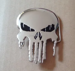 Silver Skull Belt Buckle Belt Buckle suitable for 4cm wideth belt with continous stock