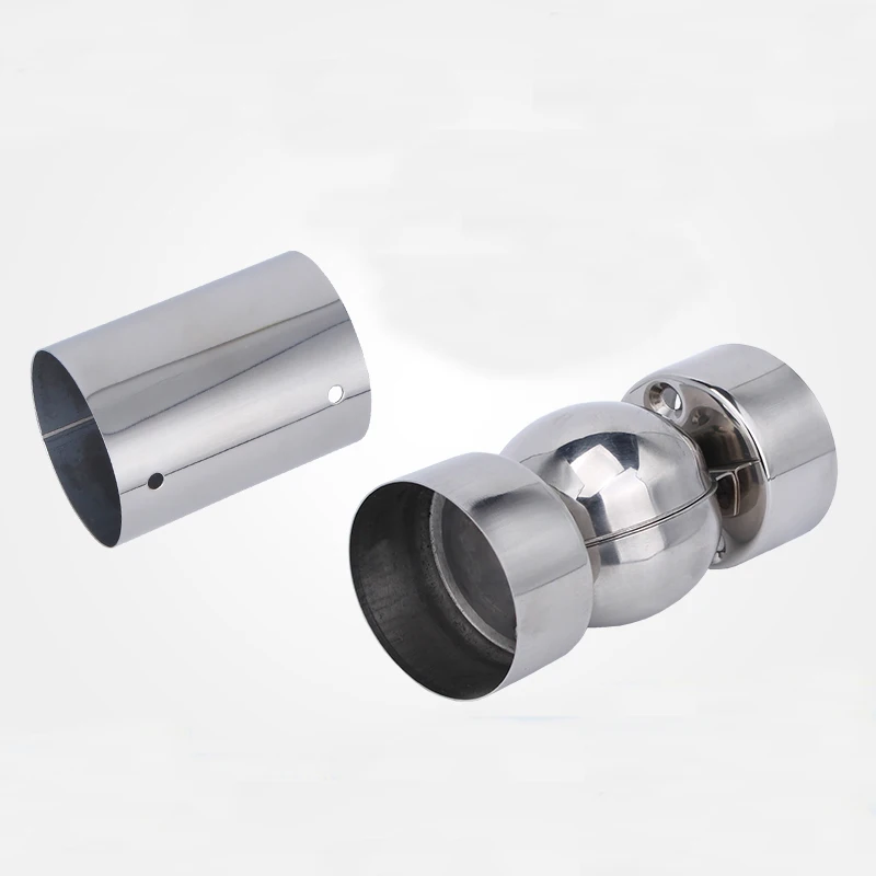 Diameter 50mm PVC Armrest Straight Joint Universal Coupling High Polymer Handrails Pipe Fitting 5pcs