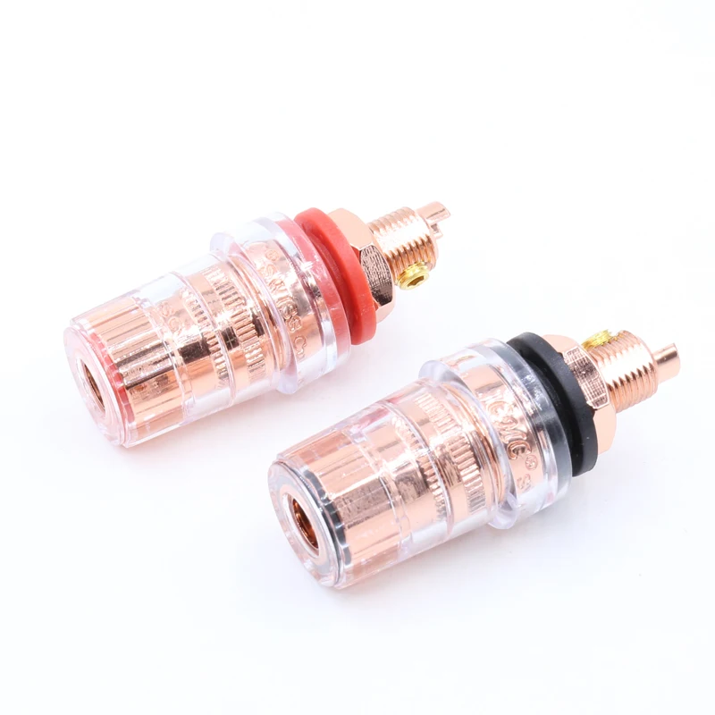 BP1107 CMC Pure copper Binding posts speaker connectors Crystal Pure Copper Binding post speaker panel