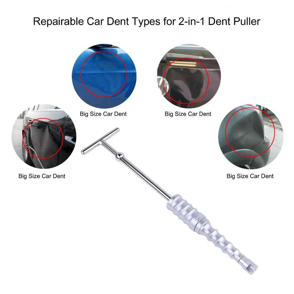 PDR Tools Car Dent Repair Tools 47cm Paintless Dent Puller Slide Hammer Hand Tools for Removing Dents Household Tool Set