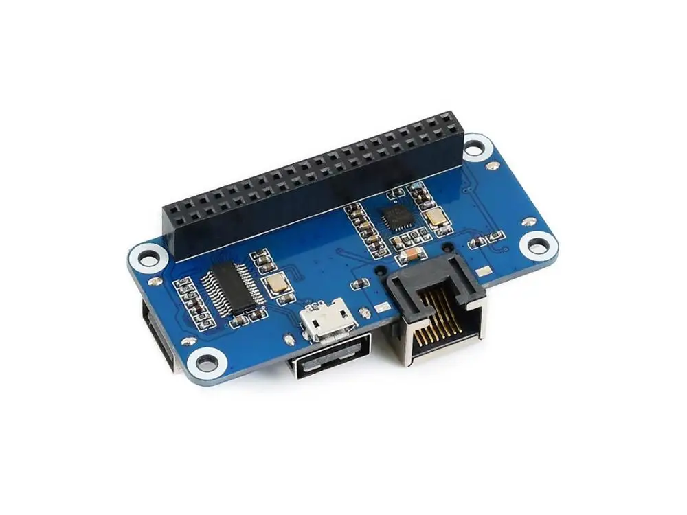 Waveshare Ethernet/USB HUB HUT für Raspberry Pi 1x RJ45 Ethernet Port 3x USB Ports 5V