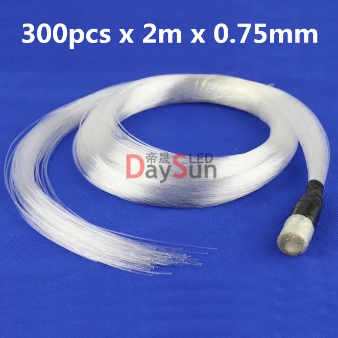 

Free Shipping Led Fibers PMMA Plastic Optical Fiber for All Kind of Led Light Engine 300pcs * Dia 0.75mm * Each Piece 2m