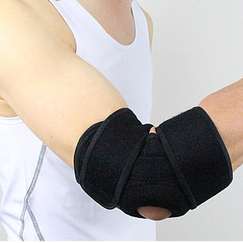 1PCS Adjustable Elbow Support Pads With Spring Supporting Codera Protector Sports Safety For Ciclismo Gym Tennis