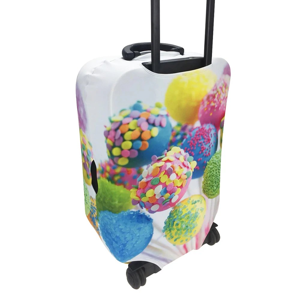Case For Suitcases Cover Case Suitcase Luggage Protective Covers Travel Accessories 3D Colorful Lollipops Zipper Suit 18-32 Inch