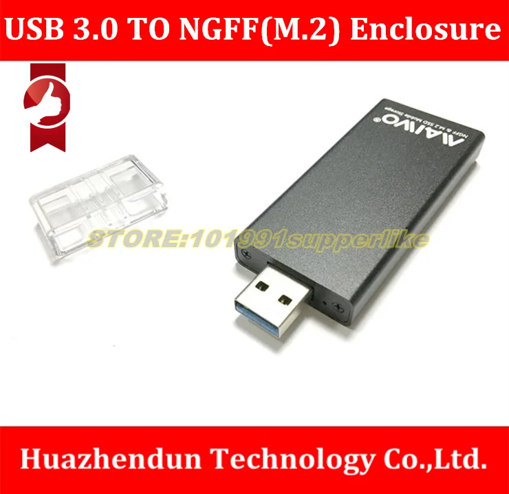 20PCS -New Arrivals  1PCS  USB 3.0 to NGFF M.2 SSD Adapter Card External Enclosure Case  M.2(ngff)  Enclosure Case   K1688