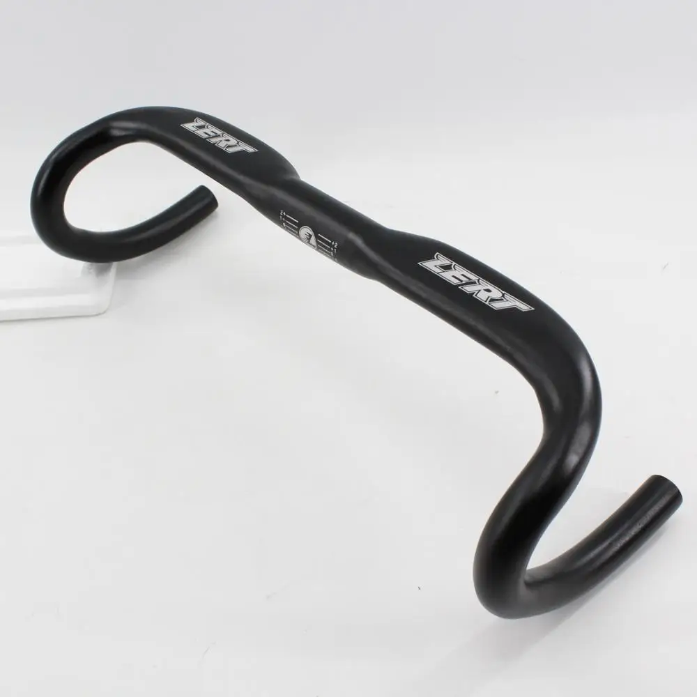 LERT-Matt Aluminum Alloy Handlebar for Road Bike Oblate aero bicycle handlebar Road bent bars 31.8*400 420 440mm