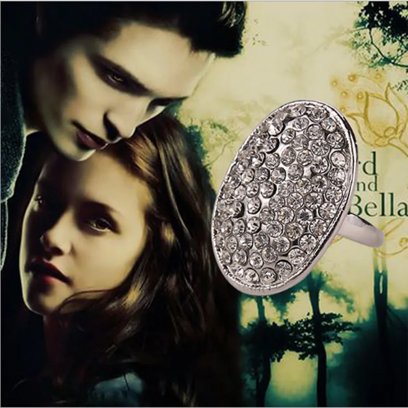 Movie The Twilight Bella Moonstone Ring Vampire Jewelry Edward Engagement Rings For Women Wedding Party Gifts