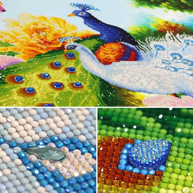 Animal Partial Rhinestone Peacock 5D Diamond DIY Full Diamond Painting Special Daimond Accessories,Diamond Embroidery,Home Decor