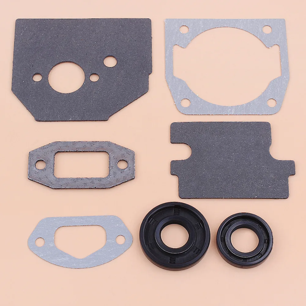 Cylinder Carburetor Intake Gasket Oil Seal Kit For Chinese 4500 5200 5800 45CC 52CC 58CC Chainsaw Gasket Replacement Set