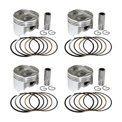 4Pcs Motorcycle Cylinder Bore Size 55~56.5mm Piston Rings Kit For Honda VFR400 VFR 21 24 30 NC30 RVF35 NC35