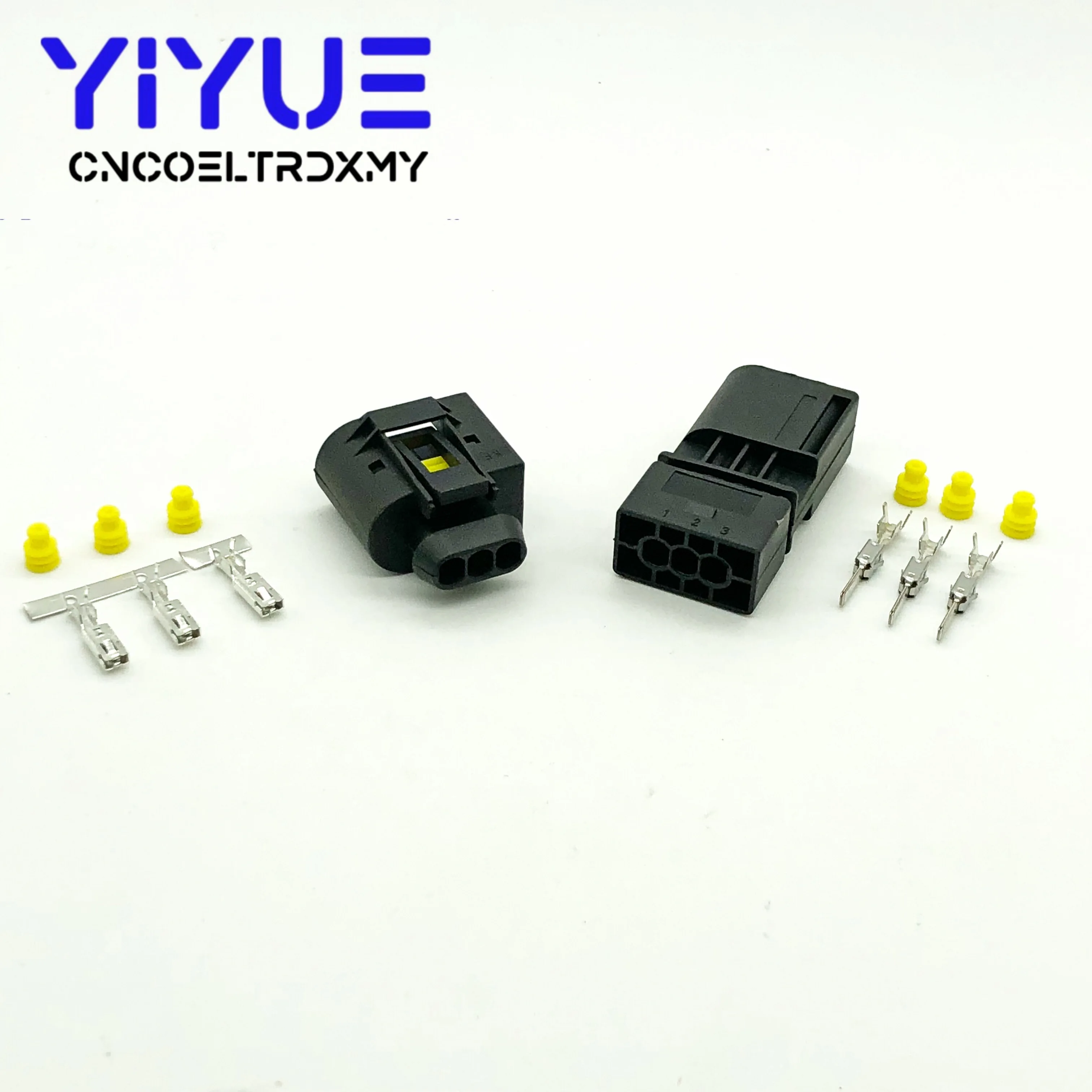 Juego de 5 inyectores de 3 pines para coche, Conector de cable eléctrico con Sensor ABS, enchufe hembra y macho 09 4413 11 / 22140492050 para Benz BMW Kostal