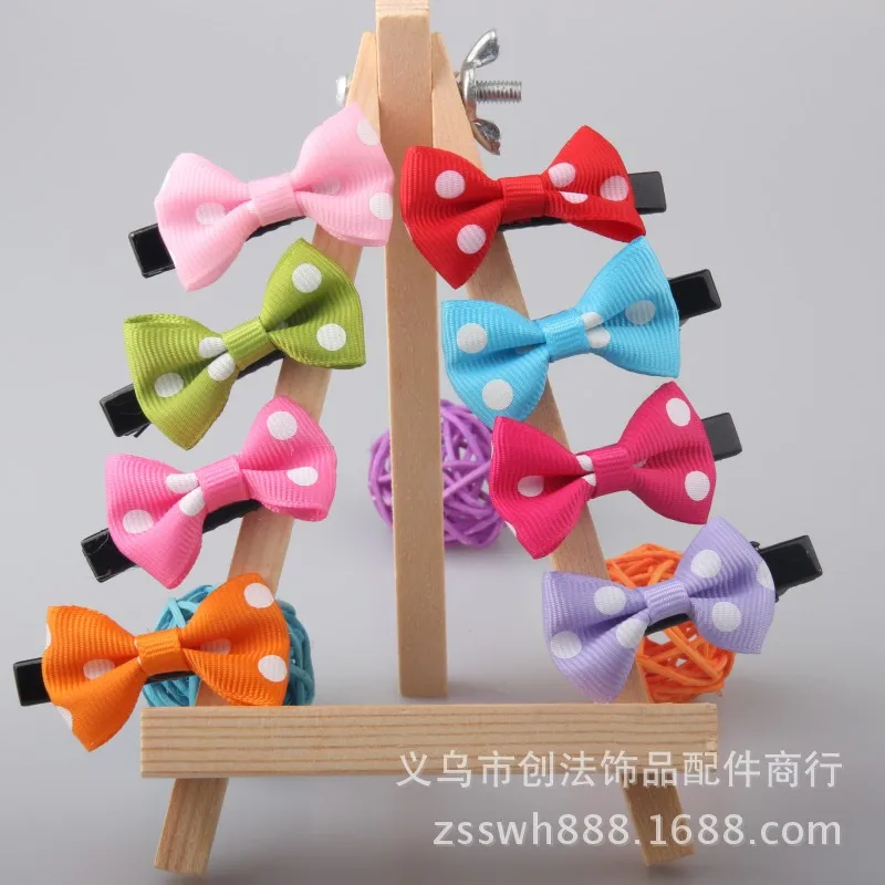 Pet  jewelry  butterfly hairpin,pet dog hair accessories,pet a word clip,pet dog hairpin mix color 100pcs/lot