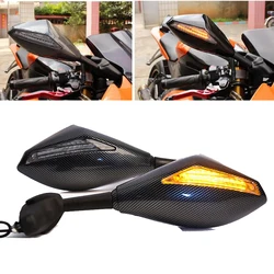 LED Turn Signal Integrated RearView Side Mirrors For Honda VFR 800 Interceptor ABS 2003 2007