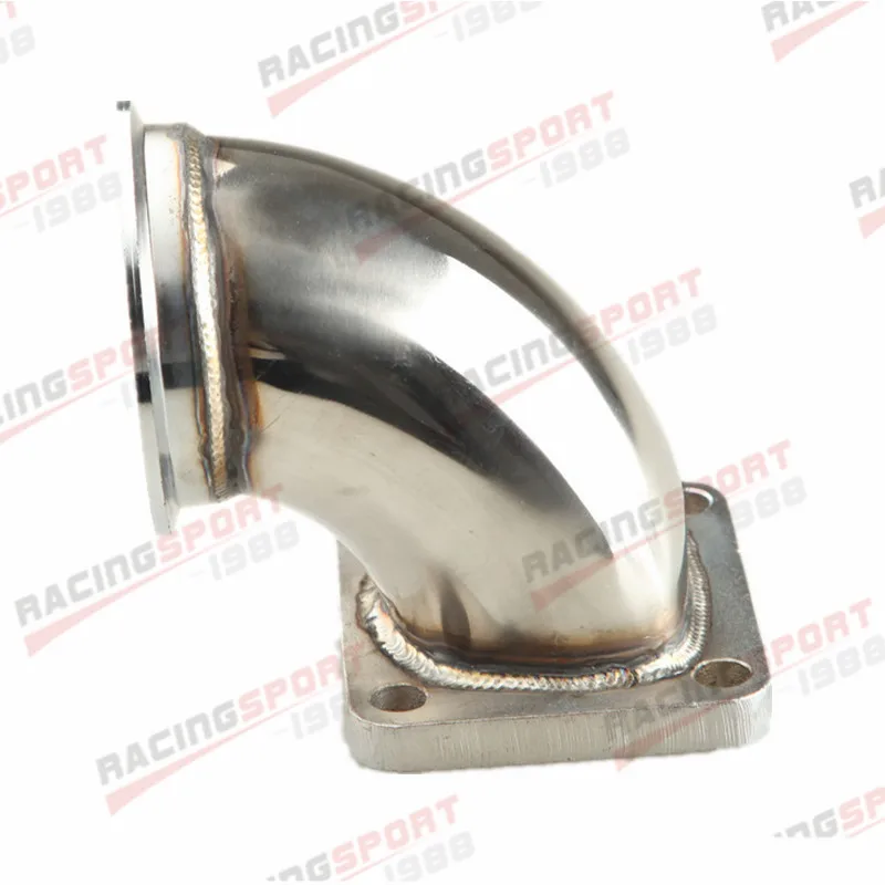 90 Degree Elbow Bend to T4 Turbo Discharger Downpipe Flange 3