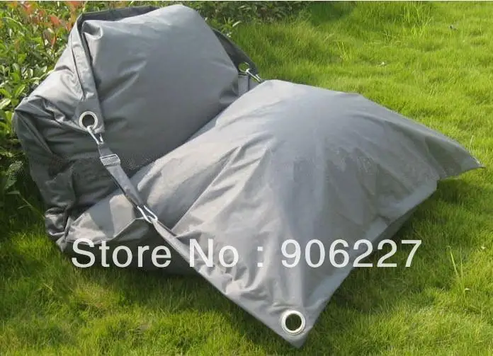 

The original !! outdoor buggle up silver bean bags, new modern eyelet beanbag chair - free shipping